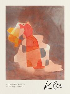 Riproduzione Reclining Woman - Paul Klee, (30 x 40 cm)