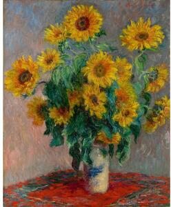 Riproduzione pittorica 40x50 cm Claude Monet - Bouquet of Sunflowers - Fedkolor