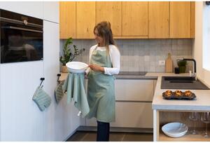 Set di 3 asciugamani da cucina in cotone verde, 70 x 50 cm - Tiseco Home Studio