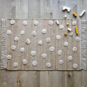 Tappeto fatto a mano in misto juta e cotone, 100 x 150 cm Nop - Nattiot