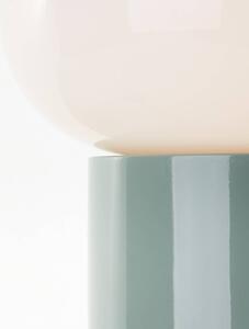 Brilliant Lampada da tavolo Daeny paralume di vetro, verde