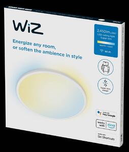 WiZ SuperSlim plafoniera LED CCT Ø43cm bianco