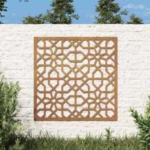 Decorazione Muro da Giardino 55x55 cm Moresco Acciaio Corten