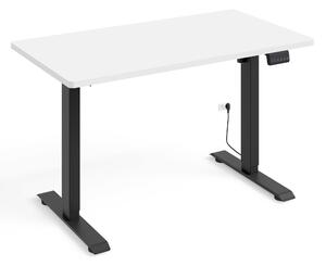 Scrivania regolabile in altezza Elettrica BIMOTION 1S 120x65x2,5 cm STRUTTURA NERA/OMBRETTO BIANCO