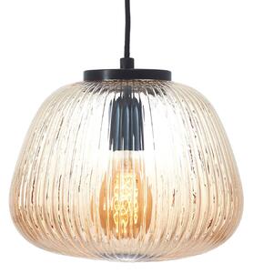 Brilliant Lampada a sospensione Kaizen, Ø 25 cm, ambra, vetro