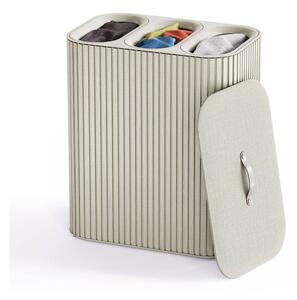 Cesta per il bucato beige in bambù 3x30 l Tota Trio Luxe – Joseph Joseph
