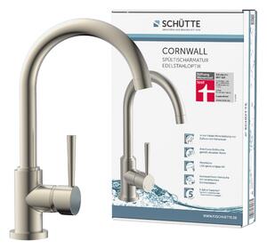 Miscelatore per lavello SCHÜTTE CORNWALL look acciaio inox