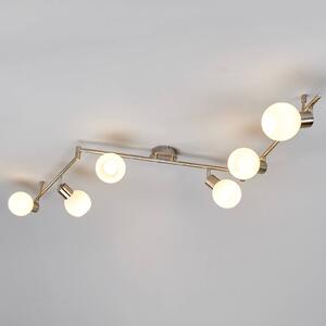 Elaina - lampada LED da soffitto a 6 luci nichel