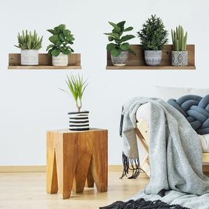 Adesivo da parete 60x35 cm 3D effect Green Plants - Ambiance