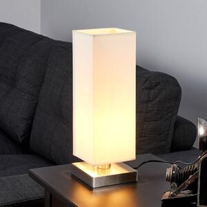 Martje - lampada da tavolo bianca con LED E14