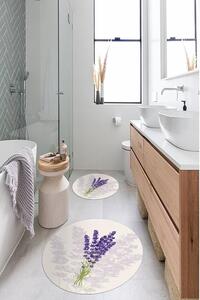 Tappetini da bagno viola e beige in un set di 2 pezzi - Minimalist Home World