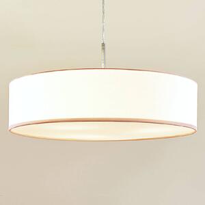 Sebatin - lampada a sospensione LED tessuto bianco