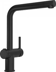 FRANKE ACTIVE L TWIST rubinetto in NERO-MATT con bocca fissa / Rubinetto da cucina / Miscelatore monocomando