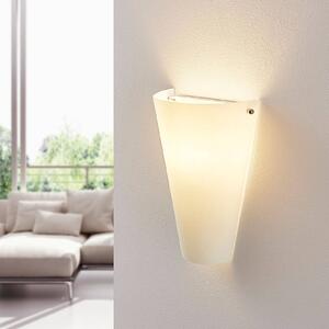 Alia - lampada da parete opalina con LED E14