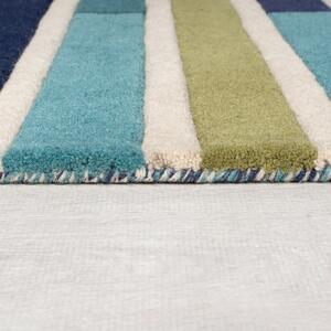 Tappeto verde in lana 60x230 cm Piano - Flair Rugs
