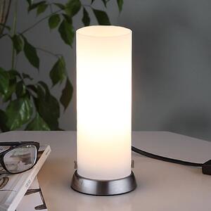 Andrew - lampada LED da tavolo cilindrica in vetro