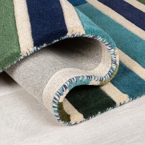 Tappeto verde in lana 60x230 cm Piano - Flair Rugs