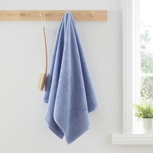 Asciugamano in cotone blu 70x120 cm - Bianca