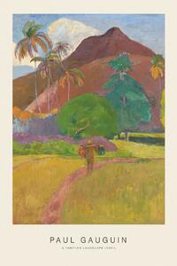 Stampa artistica A Tahitian Landscape Special Edition - Paul Gauguin, (26.7 x 40 cm)
