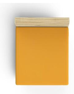 Lenzuolo giallo in cotone elasticizzato 160x200 cm - Mijolnir