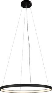 Lampadario a LED AGARI nero 54 W, bianco caldo, 6666 lm, alluminio, dimensioni: 150 x 87 x 87 cm, IP20, Shilo