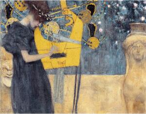 Riproduzione di un dipinto , 70 x 55 cm Gustav Klimt - Music - Fedkolor