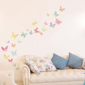 Set di 24 adesivi di farfalle artistiche - Ambiance
