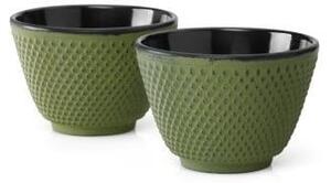 Set di 2 tazze da tè in ghisa verde, ⌀ 7,8 cm Xilin - Bredemeijer