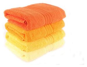Set di 4 asciugamani in cotone Daisy, 50 x 90 cm Rainbow - Foutastic
