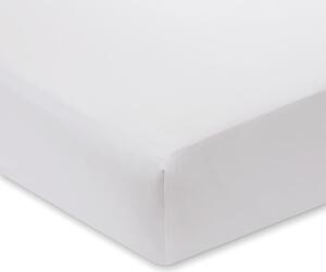 Lenzuolo di cotone sateen bianco Luxury, 135 x 190 cm - Bianca