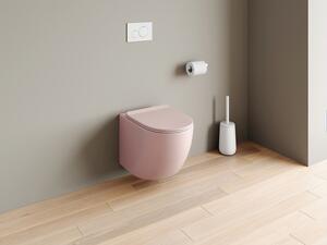 WC sospeso senza flangia in Ceramica Rosa opaco - JAVOINE