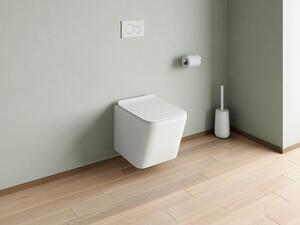 WC sospeso senza flangia in Ceramica Bianco opaco - CLEMONA