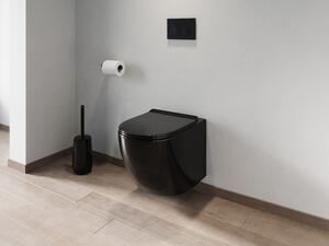 WC sospeso in Ceramica Nera brillante senza flangia - JAVOINE