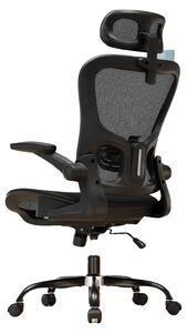 Sedia da ufficio, design ergonomico, funzioni regolabili, CH90-BLK
