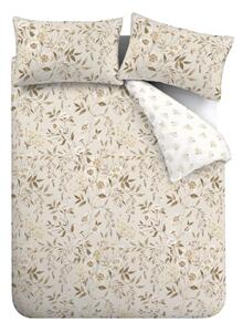 Set copripiumino e federa bianco e beige per letto matrimoniale 200x200 cm Isadora Floral – Catherine Lansfield
