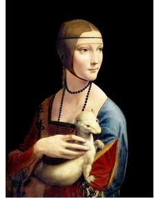 Dipinto - riproduzione 30x40 cm Lady with an Ermine, Leonardo Da Vinci - Fedkolor