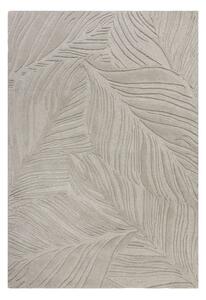 Tappeto in lana grigio 120x170 cm Lino Leaf - Flair Rugs