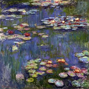 Riproduzione di un dipinto, 50 x 50 cm Claude Monet - Water Lilies - Fedkolor