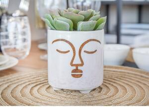Coprivaso in ceramica ø 10 cm Terracotta Face - Kitchen Craft
