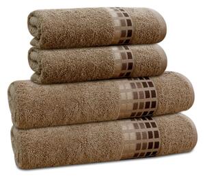 Asciugamano in cotone marrone 50x100 cm Darwin - My House