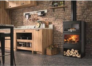 Stufa a legna - PANADERO - Zamora Ecodesign - 7,1 kW - Ceppi di legno 50 cm