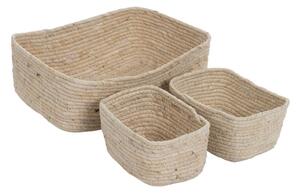 Set di 3 cestini 35x25x12 cm - Ixia