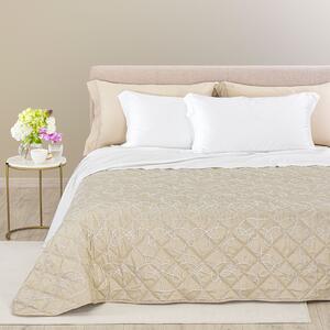 Copriletto Primaverile MATRIMONIALE Lesley NATURALE Raso Jacquard Caleffi