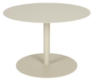 Tavolino da salotto rotondo color crema in acciaio ø 60 cm Snow – Zuiver