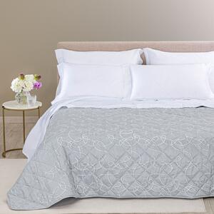 Copriletto Primaverile MATRIMONIALE Lesley GRIGIO Raso Jacquard Caleffi
