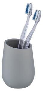 Tazza in ceramica grigia per spazzolini da denti Badi - Wenko