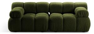 Divano componibile verde in tessuto bouclé 188 cm Bellis - Micadoni Home
