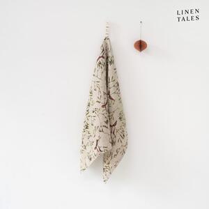 Asciugamano in lino con motivo natalizio 45x65 cm Mistletoe - Linen Tales