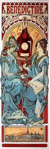 Dipinto - riproduzione 30x90 cm Benedictine, Alfons Mucha - Fedkolor