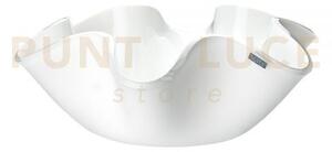 Centrotavola piccolo soft in cristallo acrilico bianco